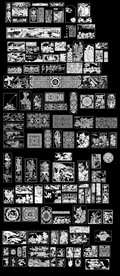 中式花纹雕刻CAD 