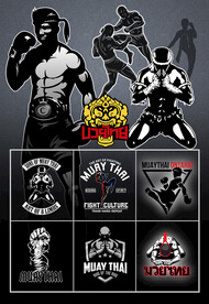 矢量泰拳搏击文化系列