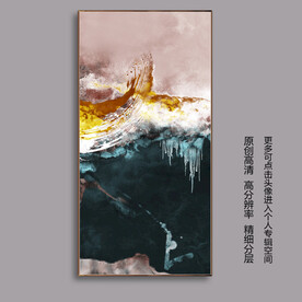 现代北欧抽象油画素材装饰画