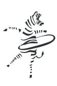 装饰画 晶瓷画 斑马