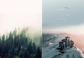 装饰画 晶瓷画 雪山 风景画