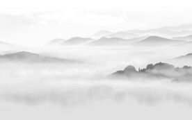 高档 山水背景墙画 tif分层