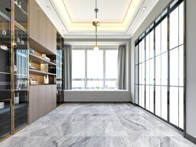 客餐厅背景墙场景空景