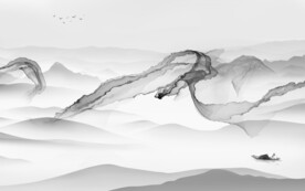 新品客厅山水 TIF分层文件