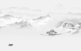 大气客厅山水 TIF分层文件