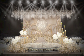 香槟色婚礼仪式区