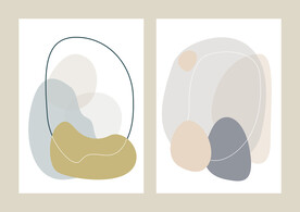 抽象几何艺术装饰无框画