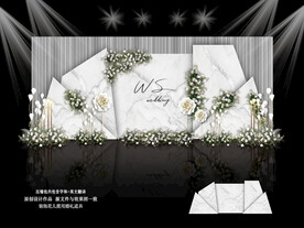 大理石婚礼背景