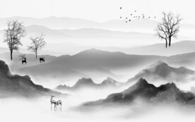 大气山水新画 TIF分层文件