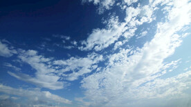 鱼鳞云层蓝天白天