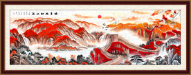 长城山水画