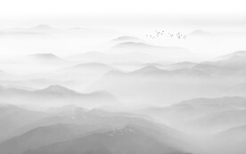水墨群山背景墙