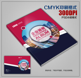 红蓝集团画册封面公司宣传册封皮