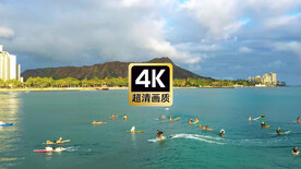 短视频素材海上冲浪者