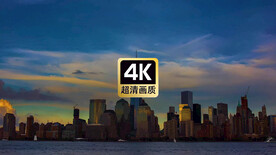 短视频素材海滨城市建筑群游艇