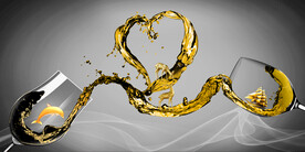 装饰画 晶瓷画 线条 海豚