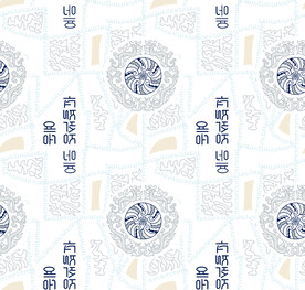 大牌民族风图案