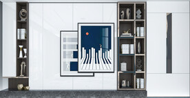 现代客厅背景墙