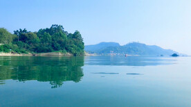 清远清城区飞来峡北江河山景观