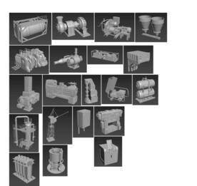 20组高质量工厂生成设备机器相