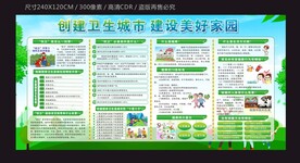 创卫创文宣传栏