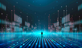 科技光线射线商务背景