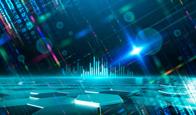 光线舞台科技会议海报背景