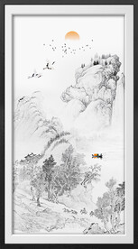 水墨山水画