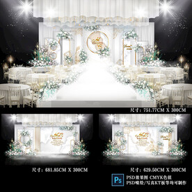 白色婚礼背景