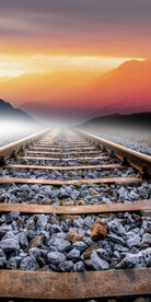 装饰画 新中式 铁轨 铁路