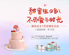 业主生日活动背景