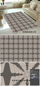 质感艺术花纹地毯图案设计