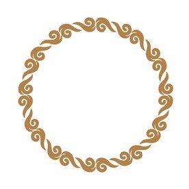 传统祥云边框圆环