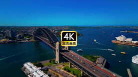 短视频素材航拍跨海大桥上车流