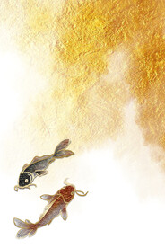 装饰画 新中式 抽象画 鱼