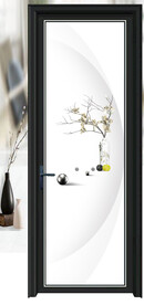 高清分层平开门写真图