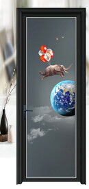 高清分层平开门写真图