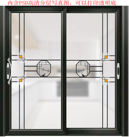 高清分层推拉门写真图
