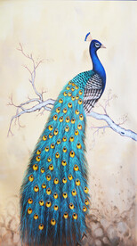 装饰画 孔雀 树枝