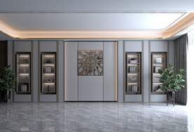 轻奢客厅  空场景 简约 