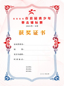 荣誉证书 获奖证书 