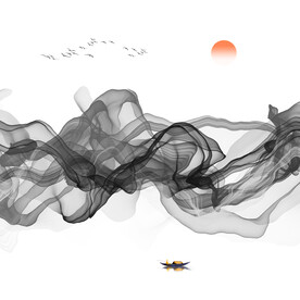 水墨背景墙素材