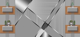 几何线条背景墙