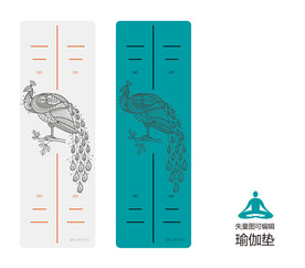 瑜伽垫图案 