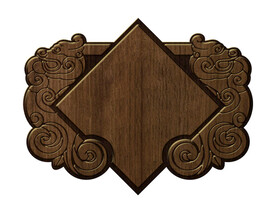 传统纹饰牌子 徽标纹饰