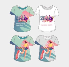 跑步健身文化衫