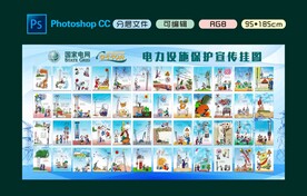 电力设计保护宣传挂图