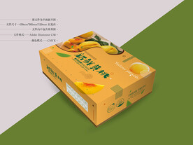 黄桃包装 平面图