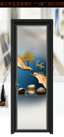 高清分层平开门写真图