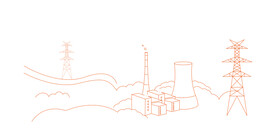 电力矢量线描图